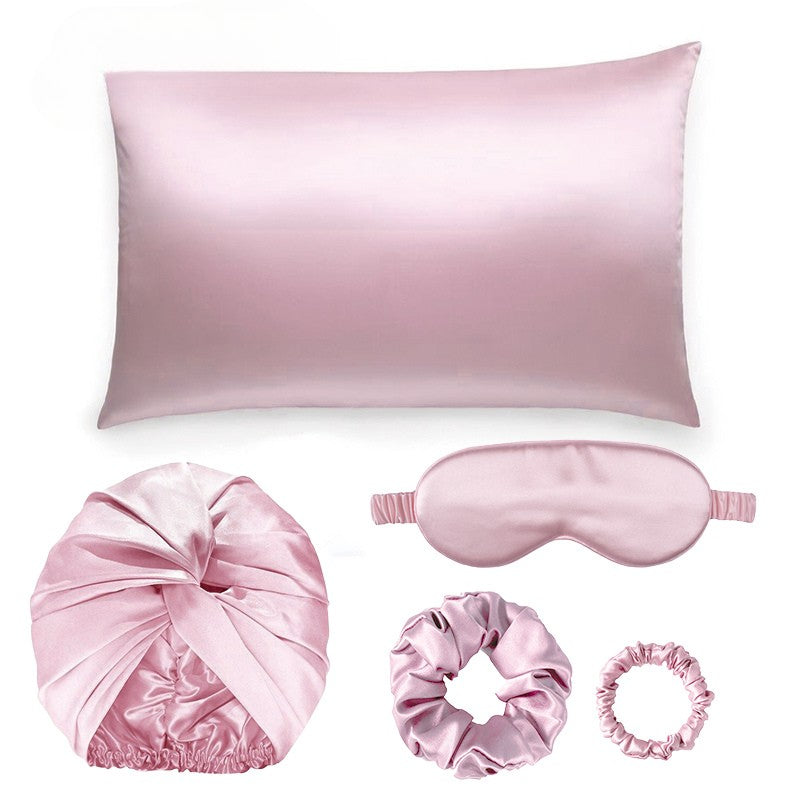 100% Mulberry Silk Pillowcase & Bonnet Set – Hair & Skin Night Care