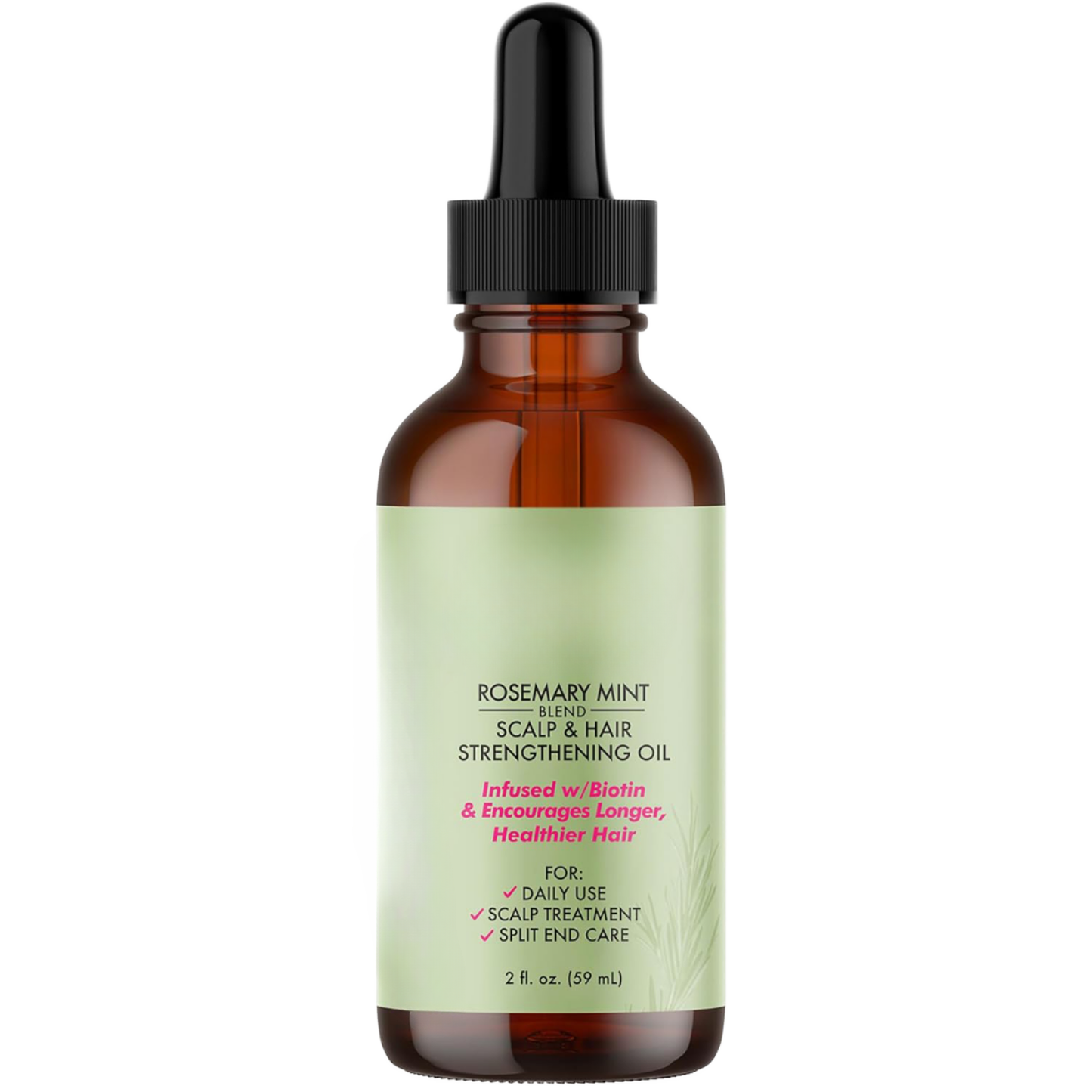Organic Rosemary Mint & Ginger Hair Growth Oil – 60ml