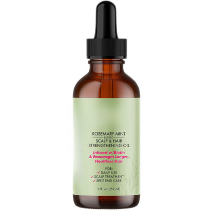 Organic Rosemary Mint & Ginger Hair Growth Oil – 60ml