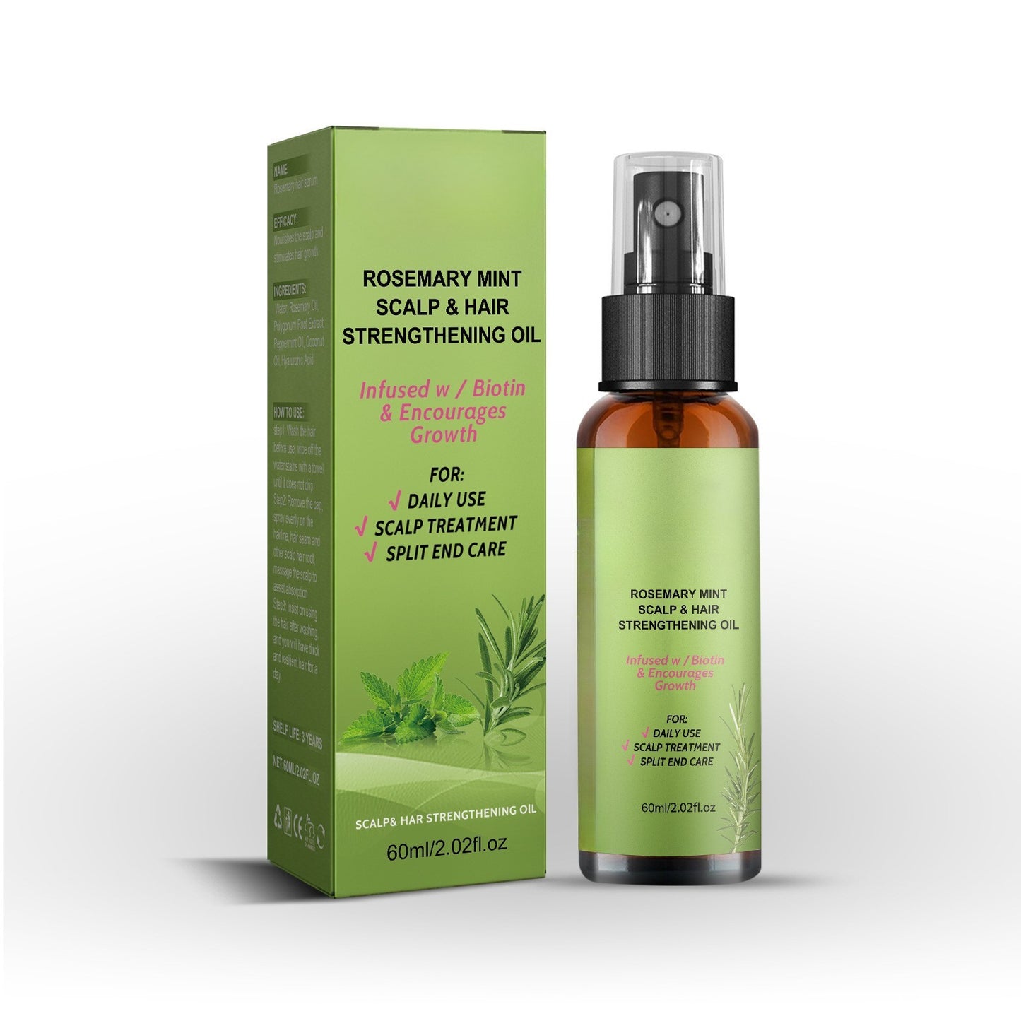 Rosemary Dense Hair Spray – 60m
