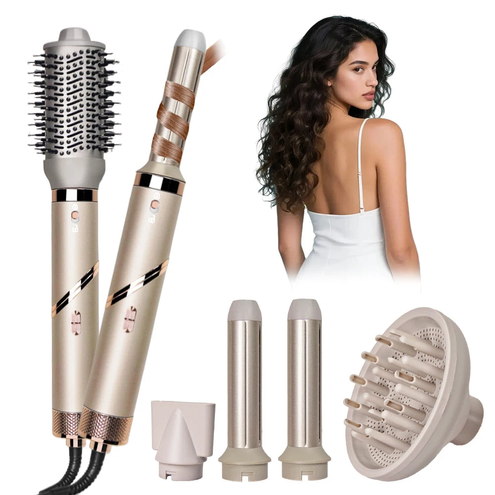 5 in 1 Negative Ion Hair Dryer Brush Blow Dryer Brush Set-0