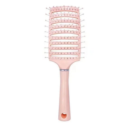 Custom Logo Large Curved Comb Hair Extension Wet/Dry Styling Comb with Vent Detangling Massage Nylon Material Brush-8
